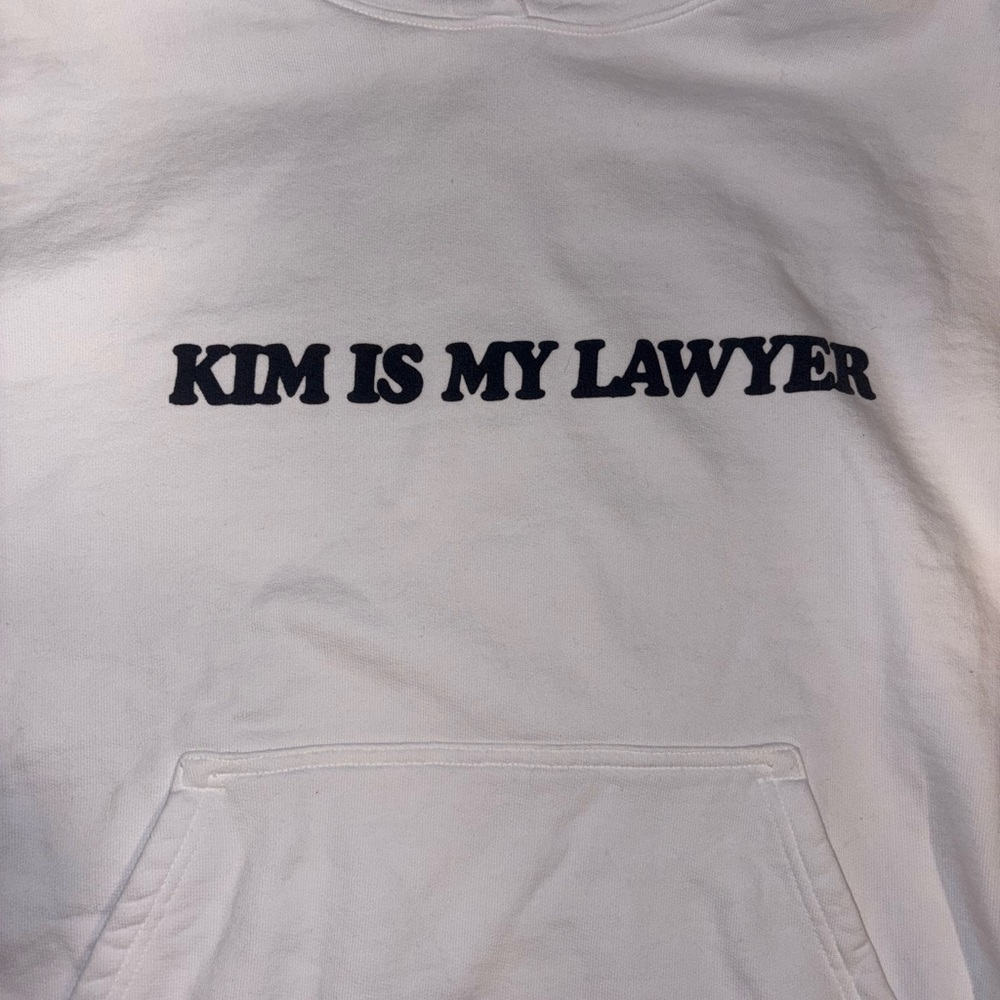 Talentless Kim Is My Lawyer Hoodie Scott Disick White Size View 2